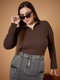 SASSAFRAS Curve Slit Sleeve Top
