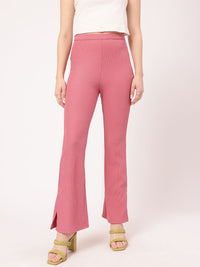 DressBerry Women Diva Down Self Striped Trousers