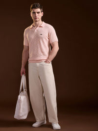 THE BEAR HOUSE Men Polo Collar Slim Fit T-shirt