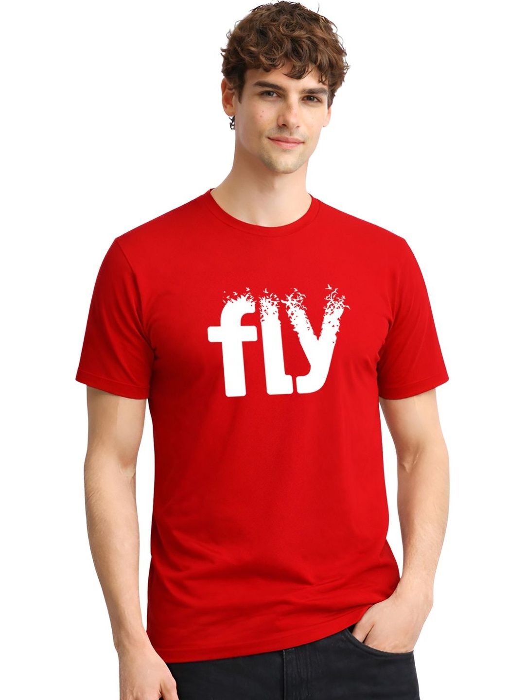 ADRO Men Typography Printed T-shirt