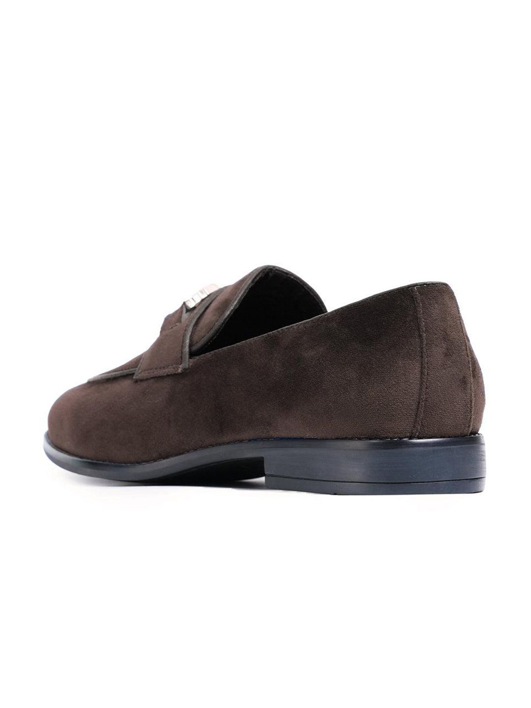 Monkstory Men Velvet Embellished Loafers