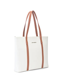 Lino Perros Structured Tote Bag with Quilted