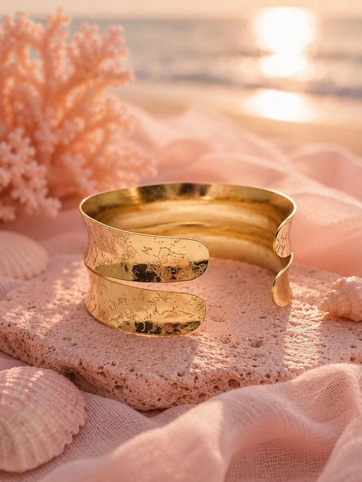 VOGUE PANASH Gelang Cuff Bersalut Emas