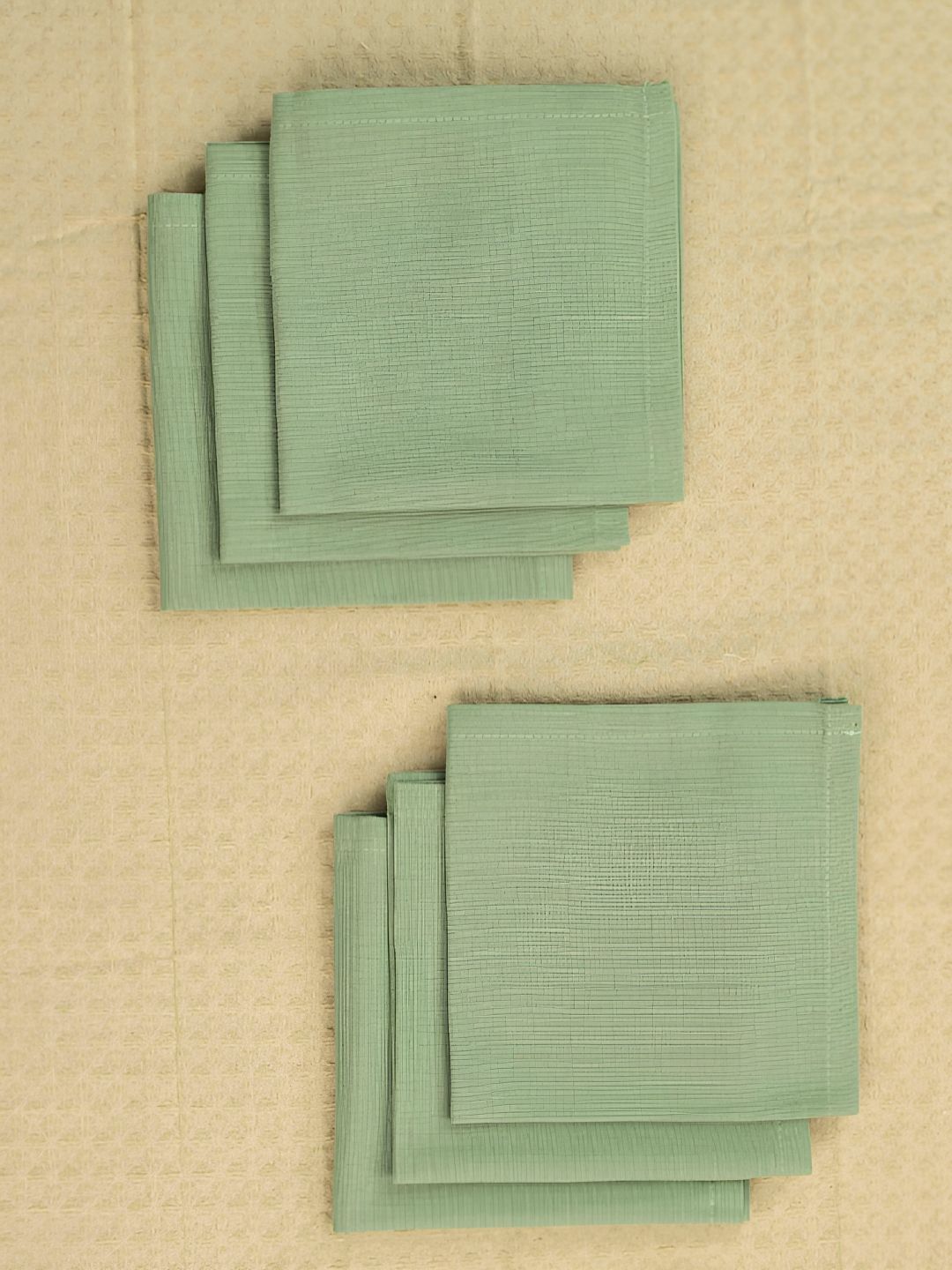 URBAN SPACE 6Pcs Green Cotton Table Napkin