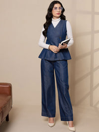 SASSAFRAS worklyf  Pure Cotton Sleeveless Vest Top & Trouser