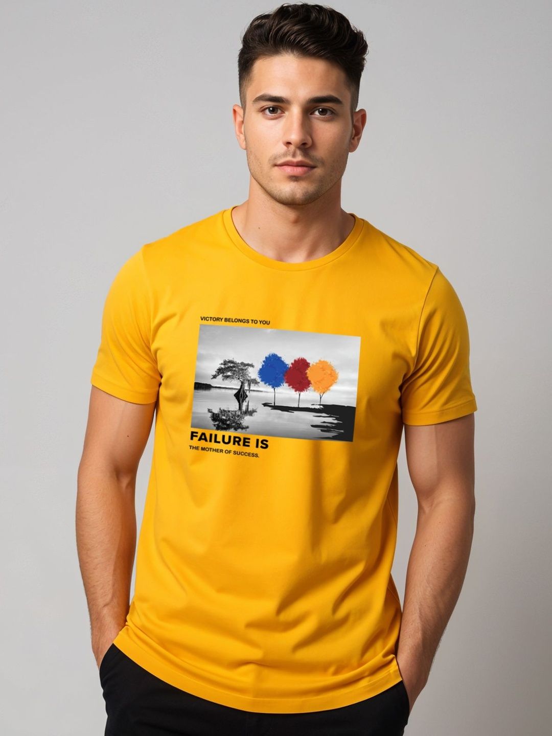 ADRO Graphic Printed Lengan Pendek Cotton Regular Fit T-shirt