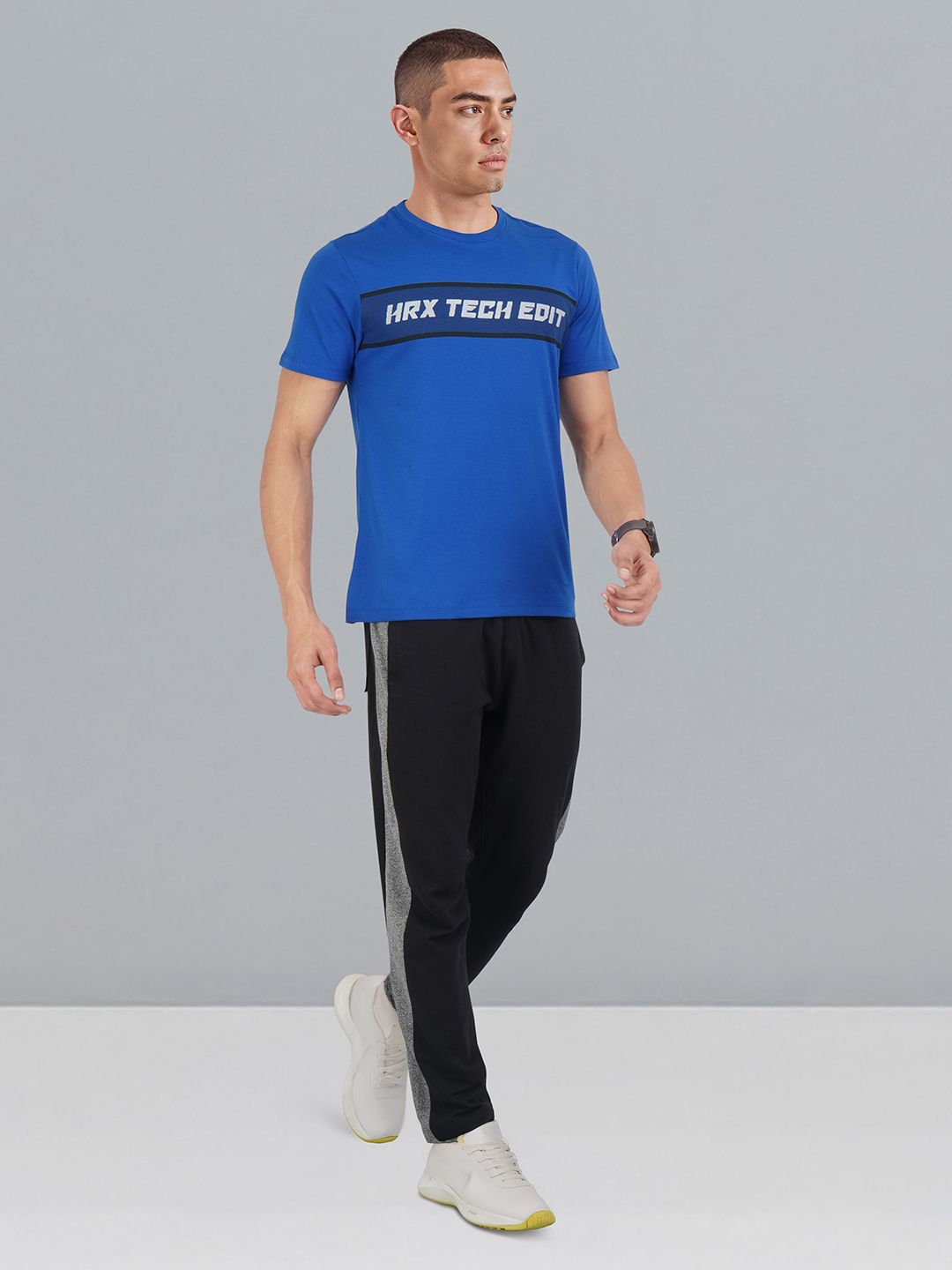 HRX by Hrithik Roshan Regular-Fit Brand Logo Print T-shirt