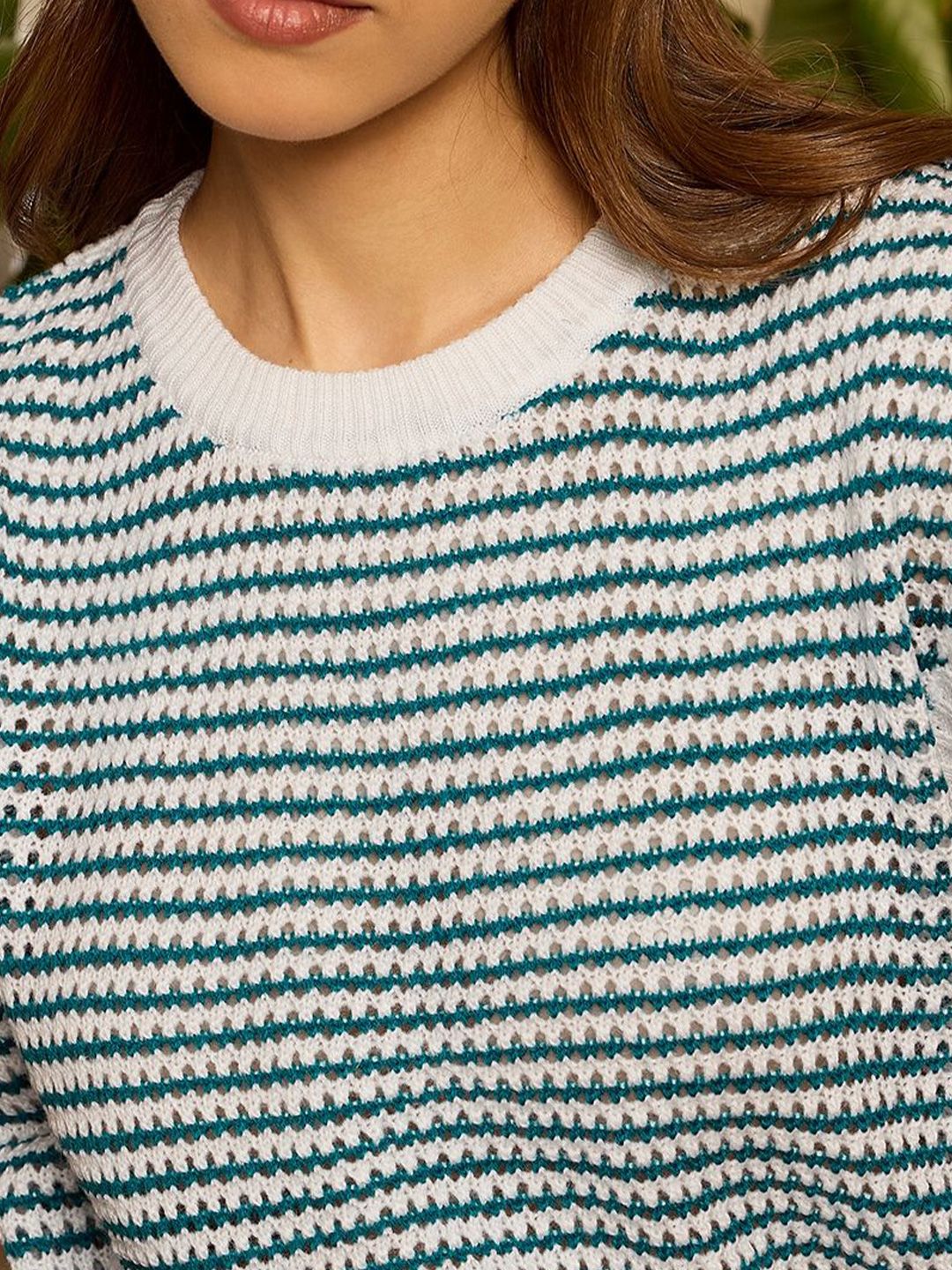 Berrylush Women Striped Sweater Vest