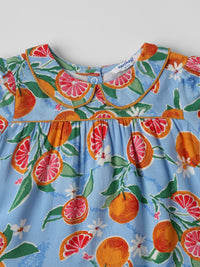 Nauti Nati Tropical Print Peter Pan Collar Empire Dress