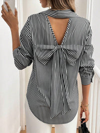 all about you Women Opaque Striped Casual Shirt
