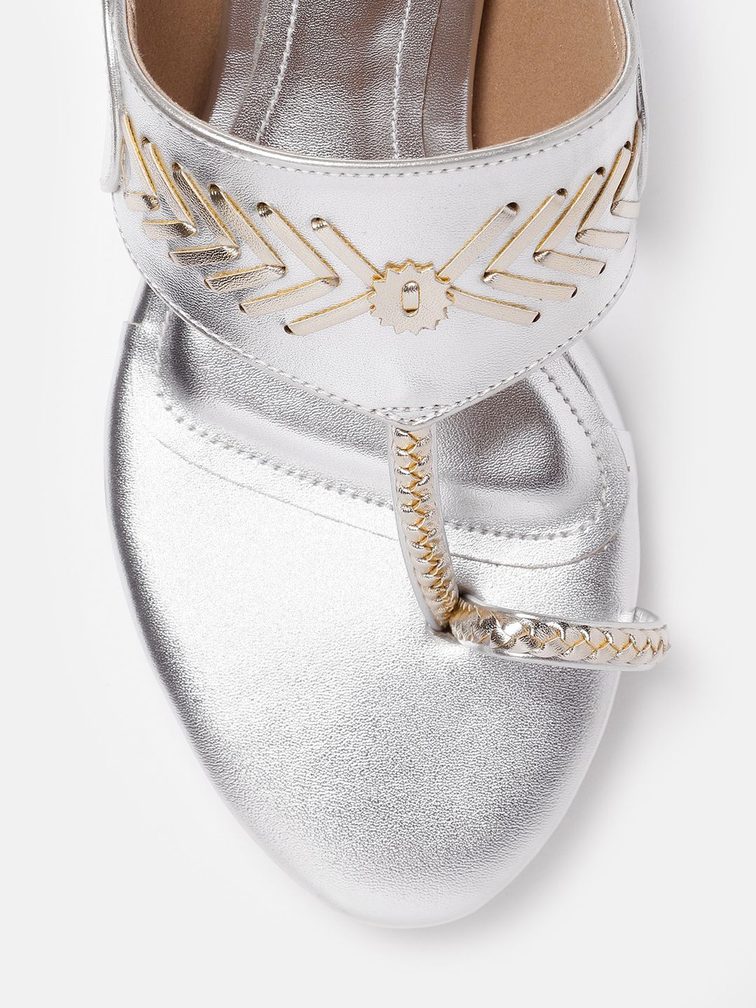 House of Pataudi Open Toe Block Heels