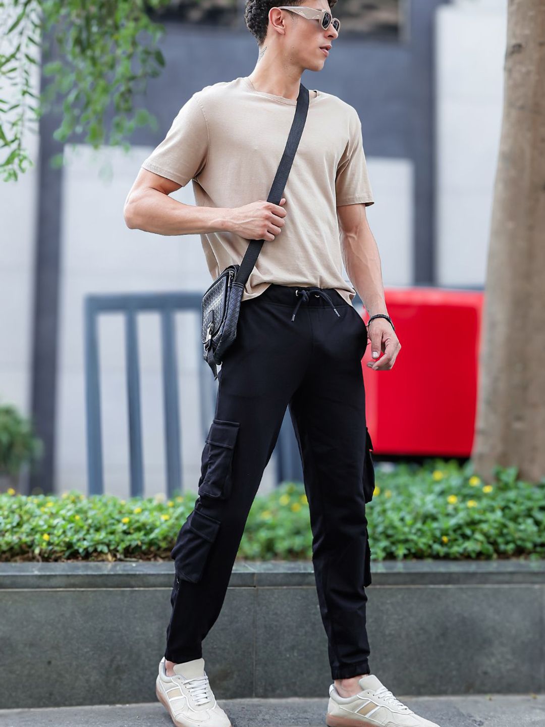 Eszett Men Baggy Cotton Joggers