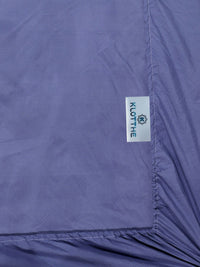 KLOTTHE Blue Cotton Breathable 300 TC Fitted King Bedsheet with 2 Pillow Covers-98 x 89 inches