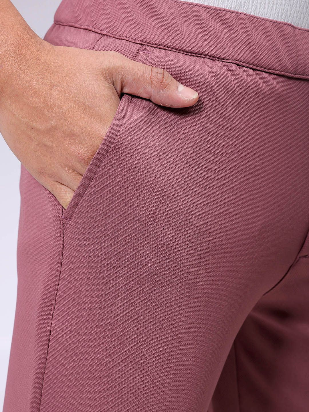 The Indian Garage Co. X Luxe Men Textured Slim Fit Trousers