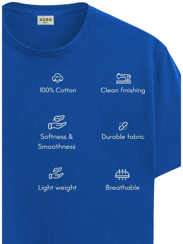 ADRO Men Typography Printed T-shirt