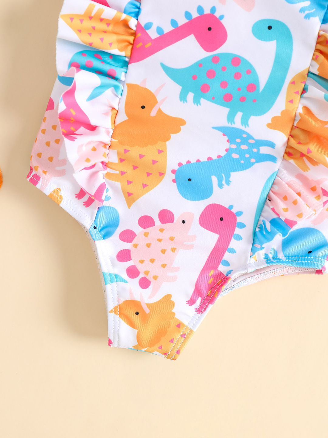YK Girls Abstract Printed Round Neck Bodysuit