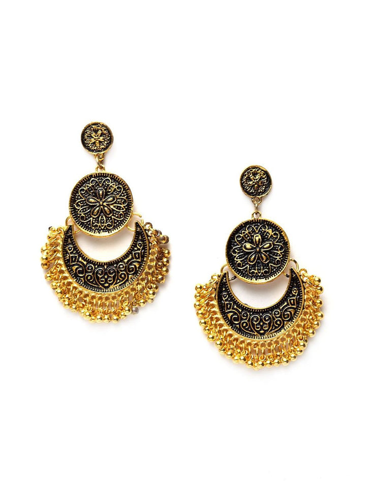Anouk Gold Plated Contemporary Drop Earrings