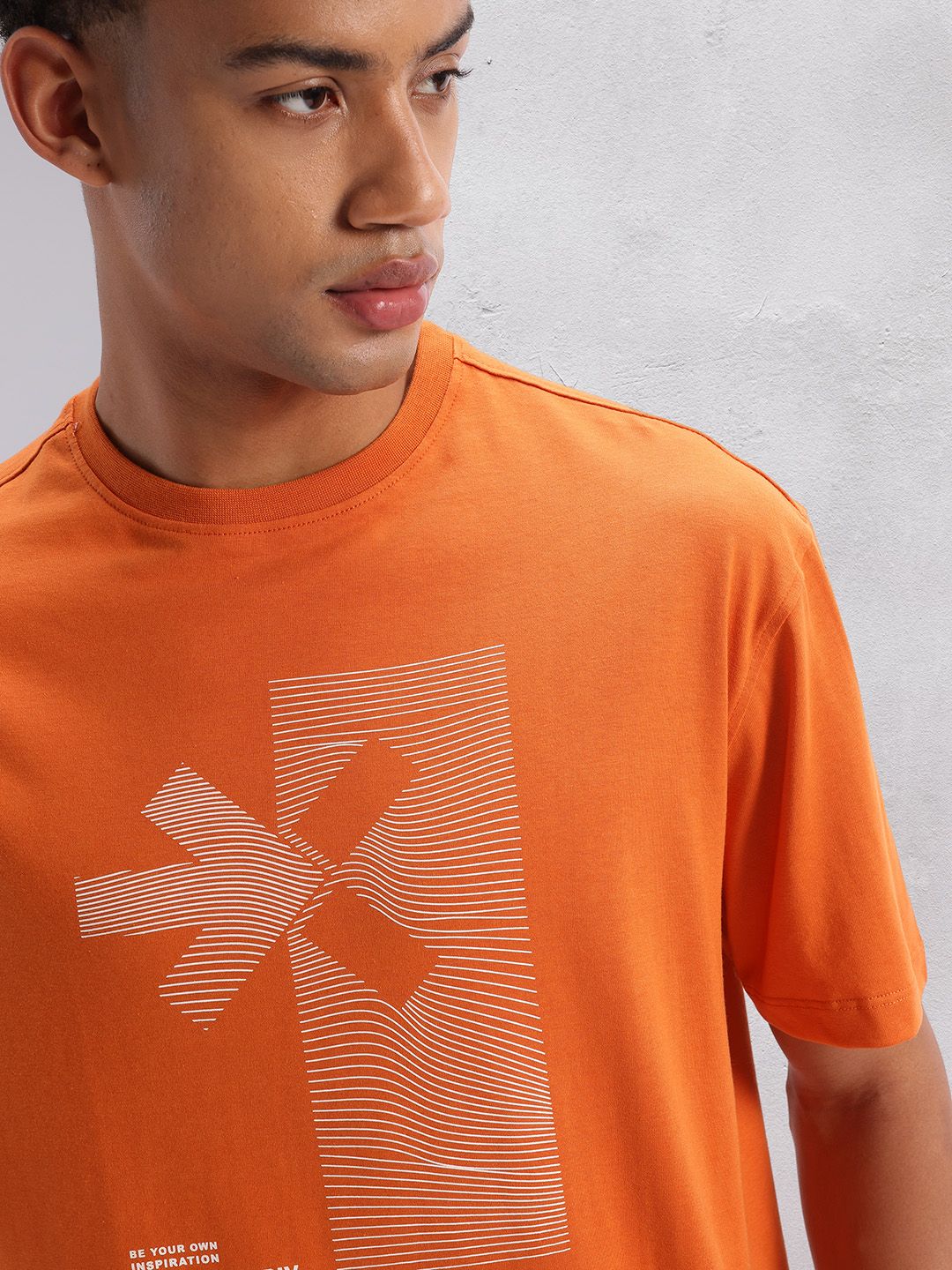 HRX by Hrithik Roshan Brand Logo Print Training T-shirt