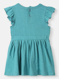 Nauti Nati Embellished Rainbow Sequinned Print Fit & Flare Dress with Sequinned Bag