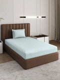 Monte Carlo Pixel Blue & Grey Dicetak 120 TC Single Bedsheet Set 1.52 m x 2.30 m
