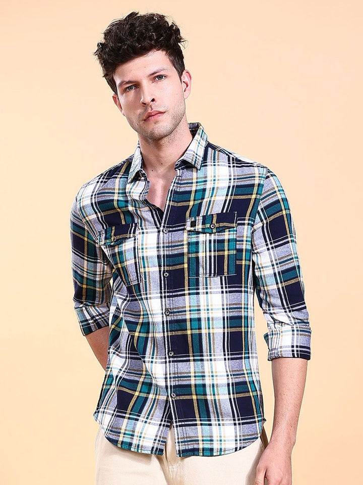 The Indian Garage Co Checked Casual Shirt