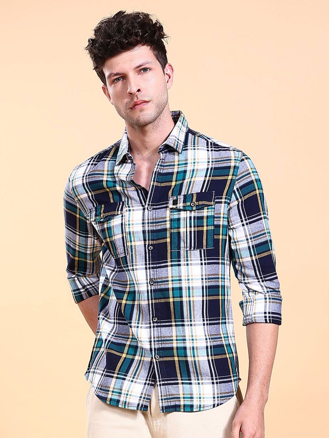 The Indian Garage Co Checked Casual Shirt