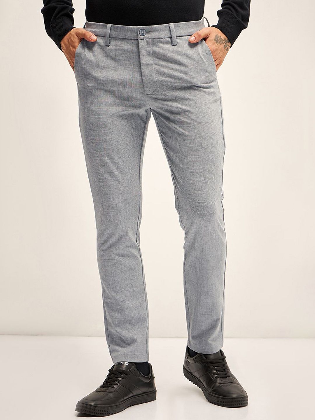 THE BEAR HOUSE Men Slim Fit Trousers