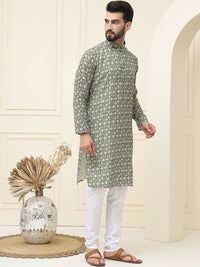 SOJANYA Geometric Printed Regular Pure Cotton Kurta With Pyjama