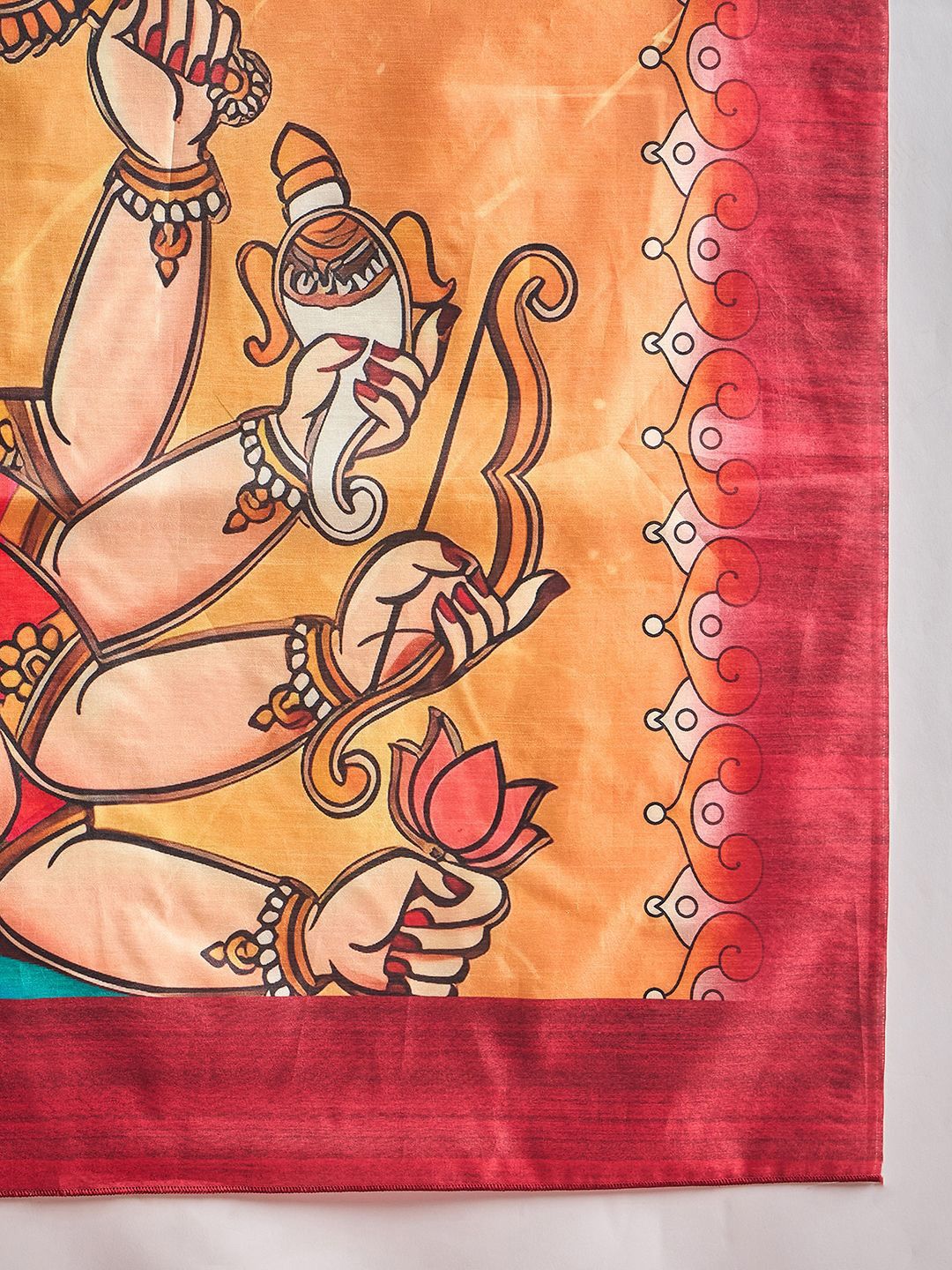 Saree mall Durga Puja Ethnic Motifs Silk Blend Garad Sarees
