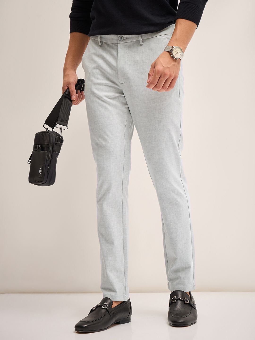 THE BEAR HOUSE Men Slim Fit Trousers