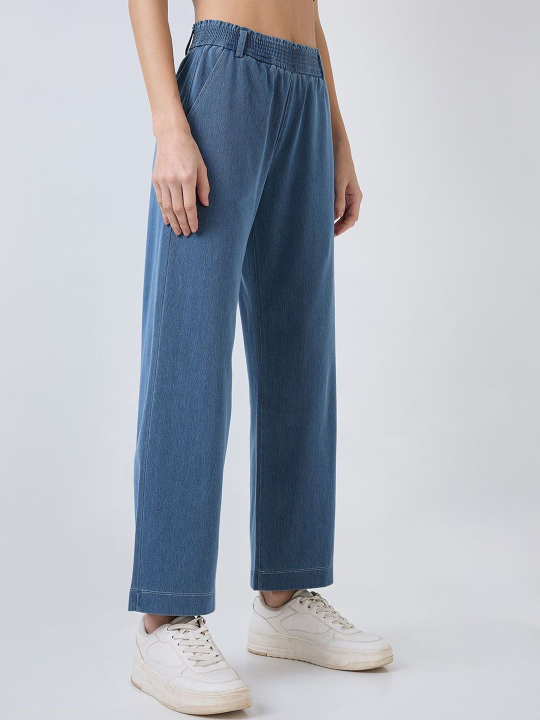 SPYKAR  Women' Straight Fit High Rise Regular Trousers