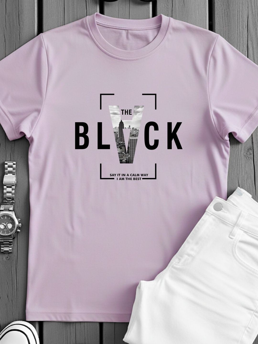 ADRO Men Typography Printed T-shirt