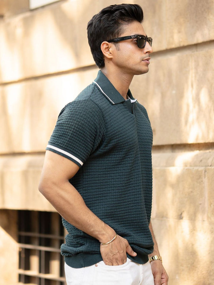 Powerlook Men Polo Collar T-shirt