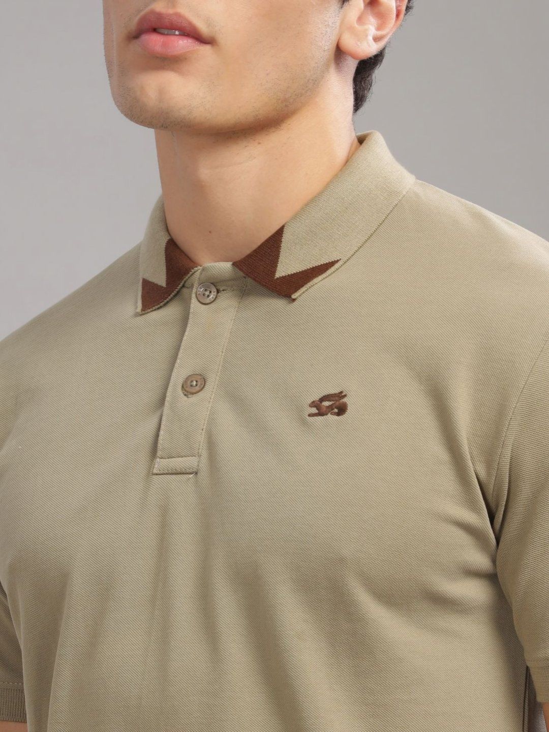 ADRO Men Polo Collar T-shirt