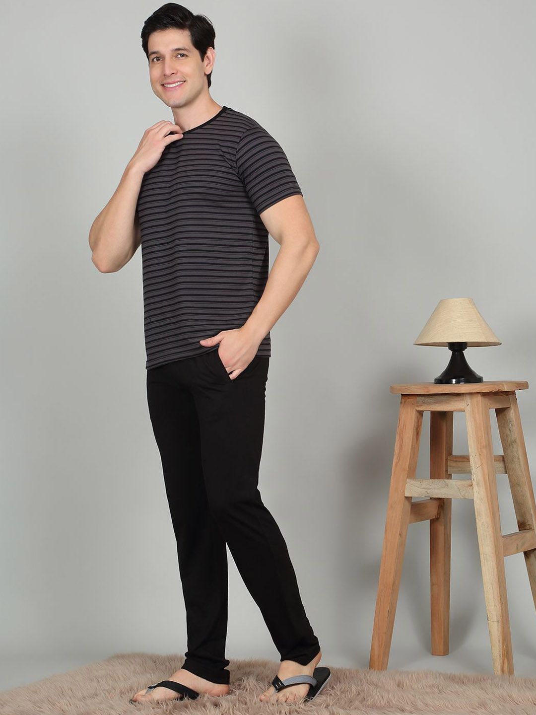 Sweet Dreams Men Stripes Pyjama Set