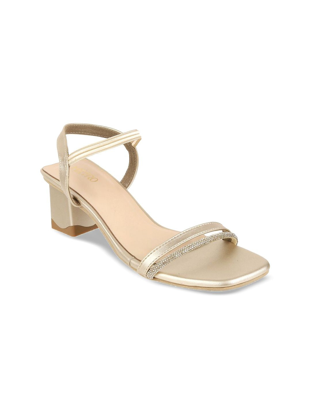 Metro Women Colourblocked Block Heel Sandals