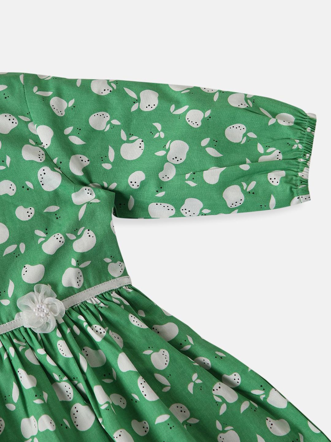 Nauti Nati Girls Soft Cotton Fruit Print Frock