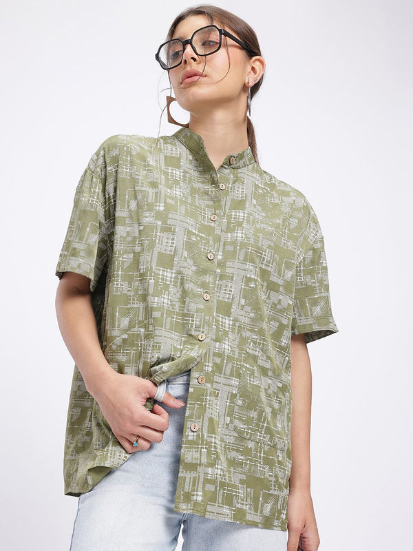DressBerry Reflected Angles Relaxed Shirt