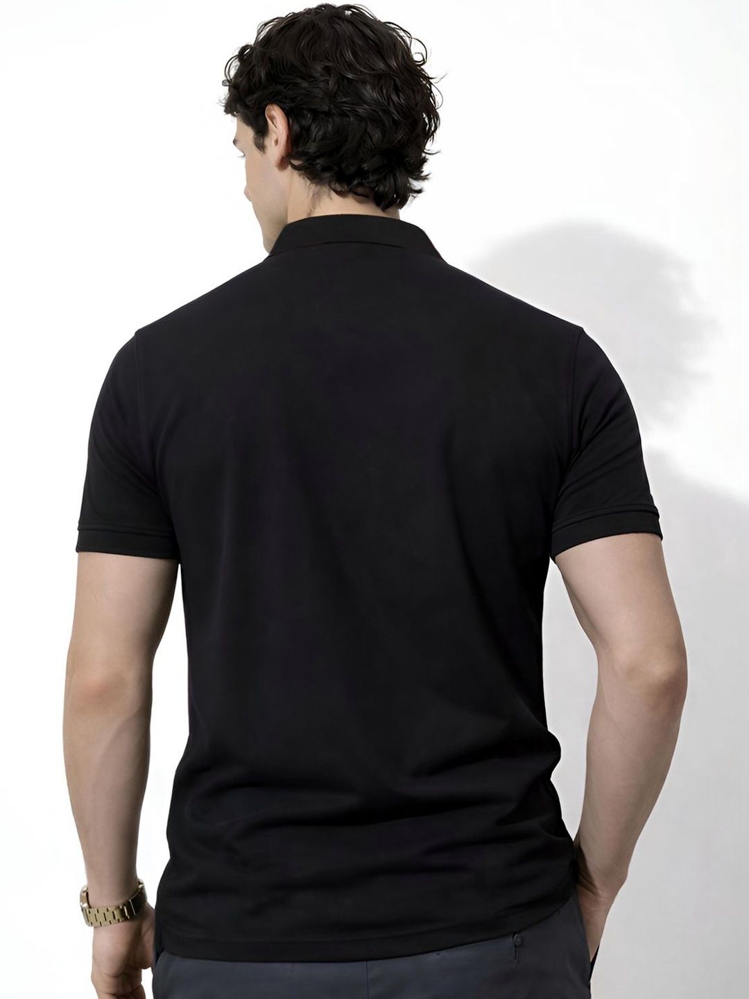 ADRO Men Polo Collar T-shirt
