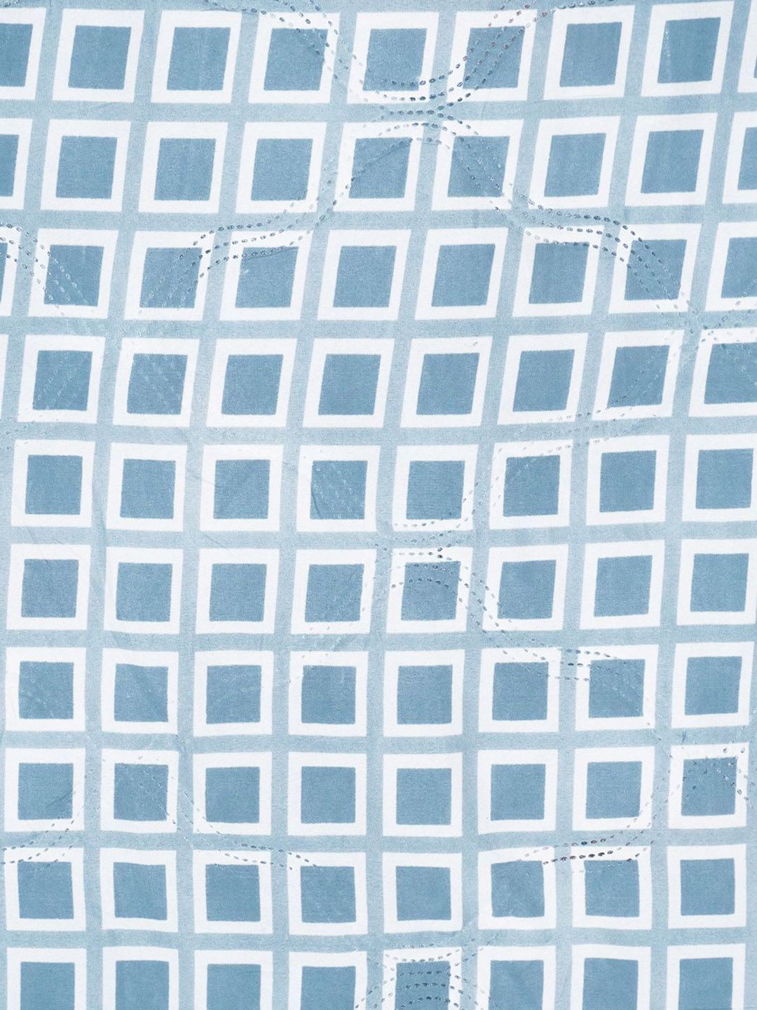 Story@home Grey & Blue Printed Reversible 120 GSM AC Room Double Bed Comforter
