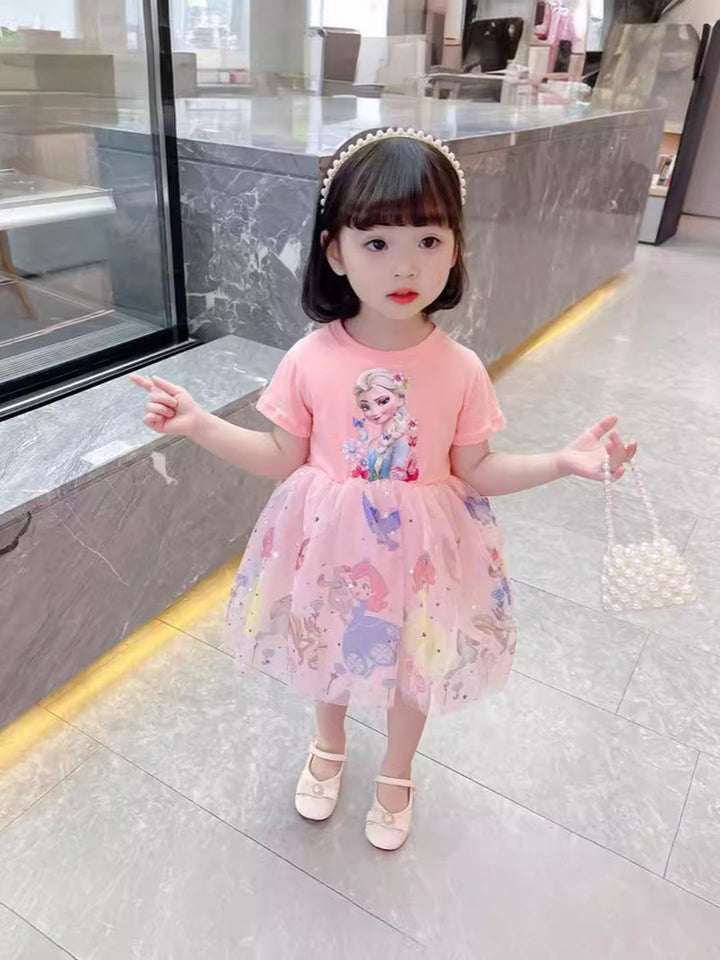 Pakaian cetak fit & flare yk bunga