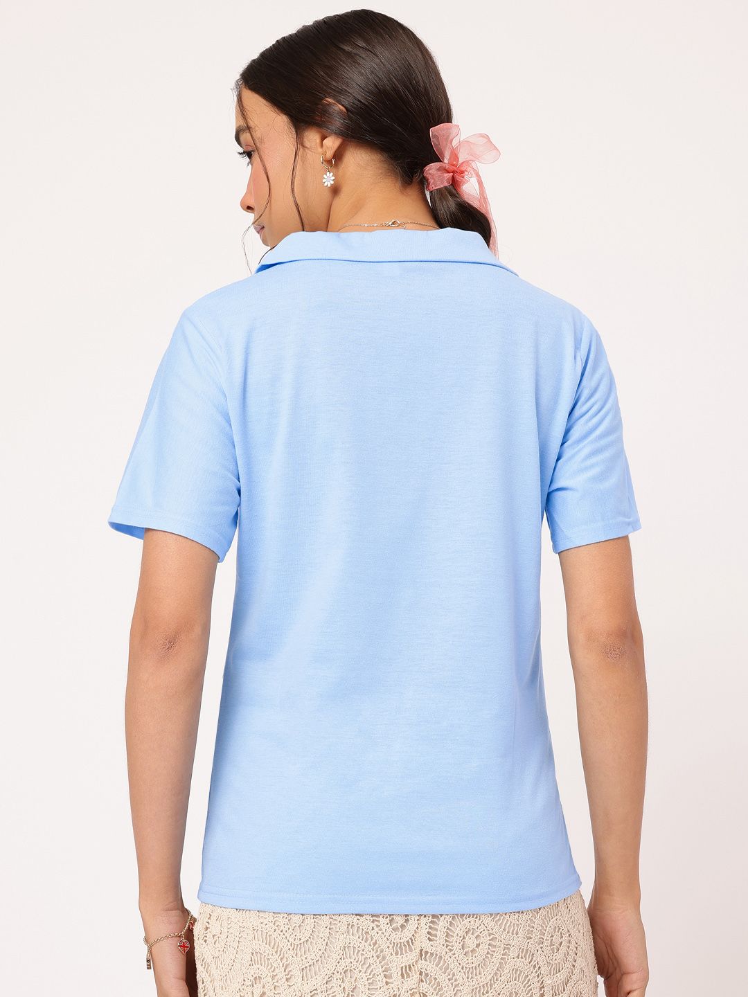 DressBerry Edgy Kawaii Polo Neck T-shirt