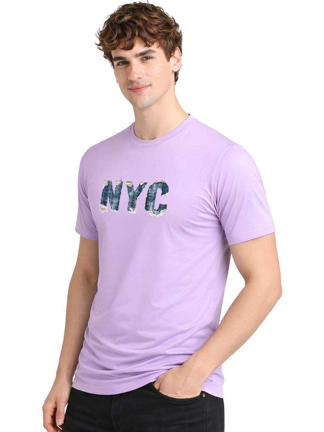ADRO Men Typography Printed T-shirt