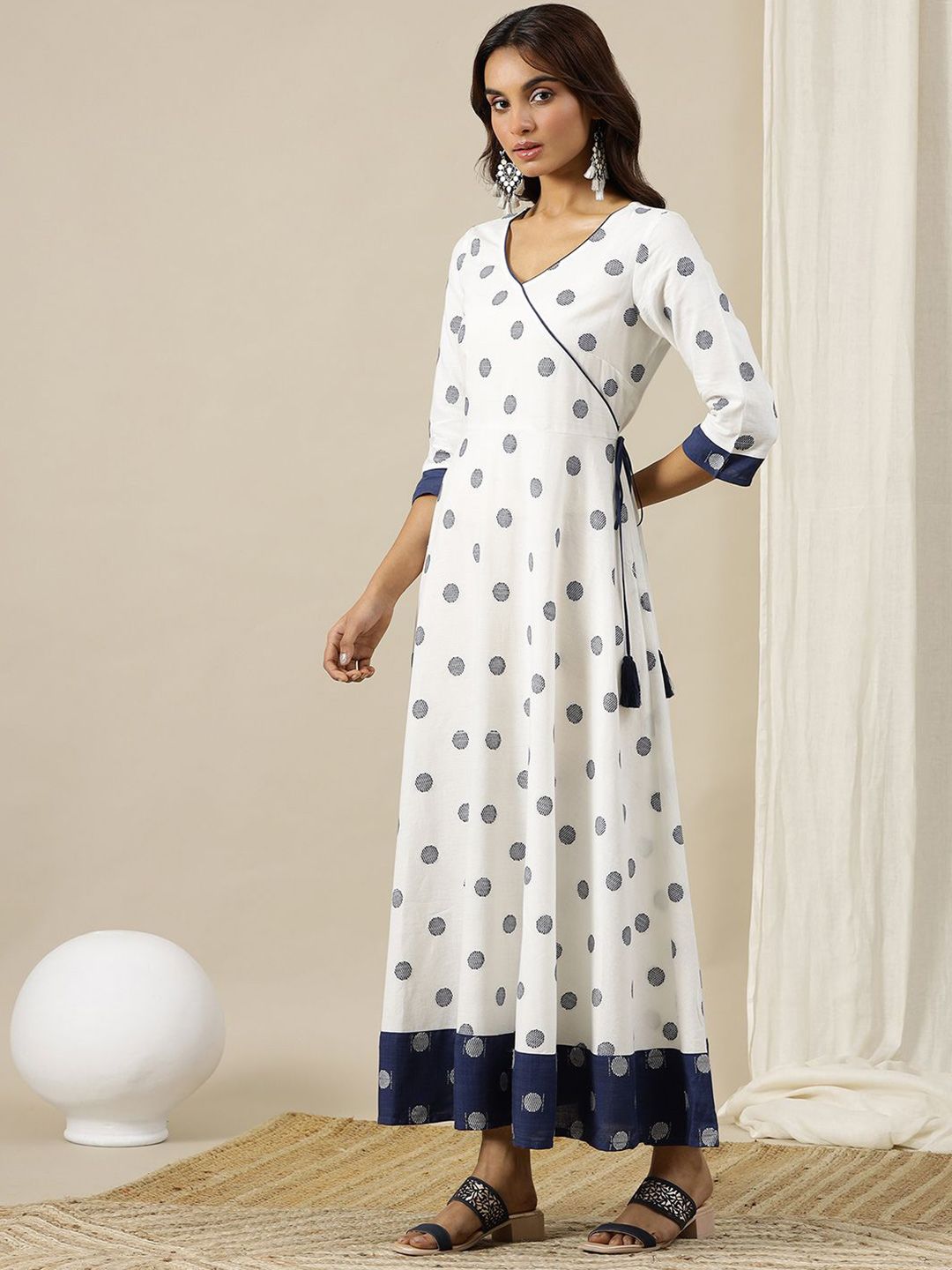 AURELIA Polka Dot Print Maxi Dress