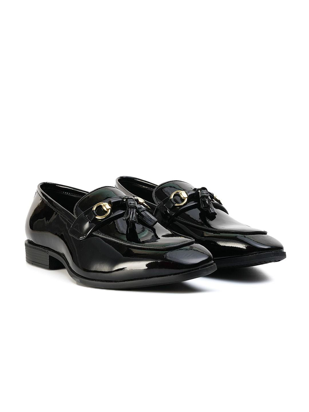Kasut Slip On Bertumit Blok Hitam Lelaki MONKSTORY