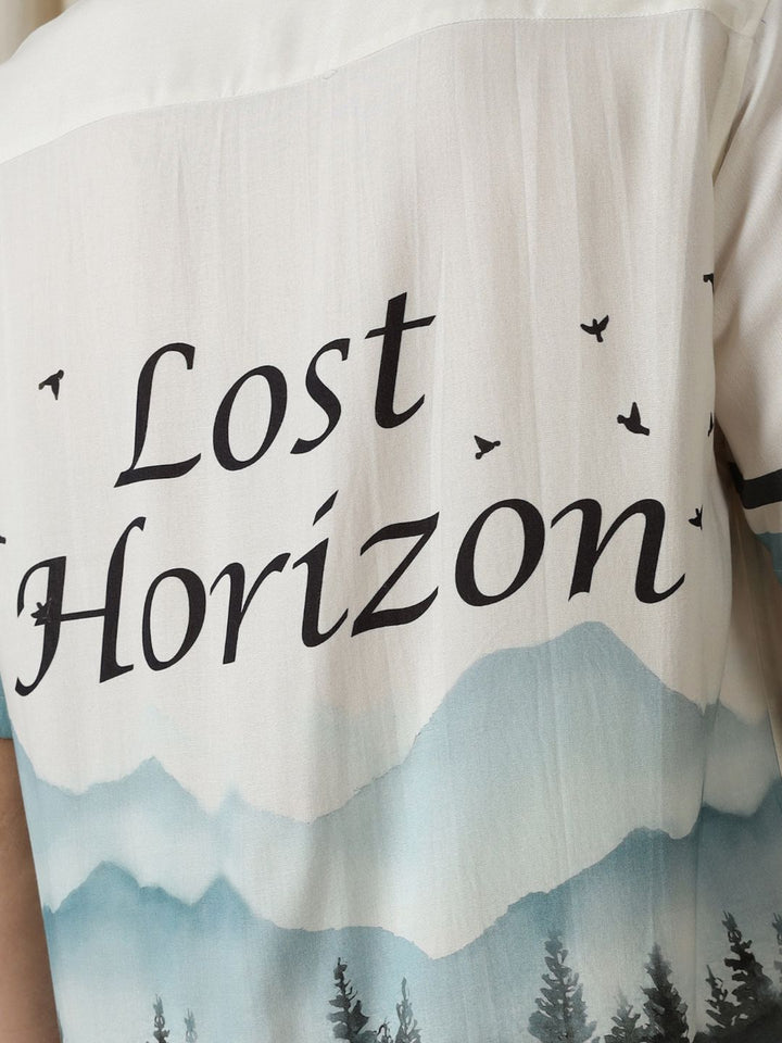 Eszett Lost Horizon Abstract Cotton Baju Lengan Pendek