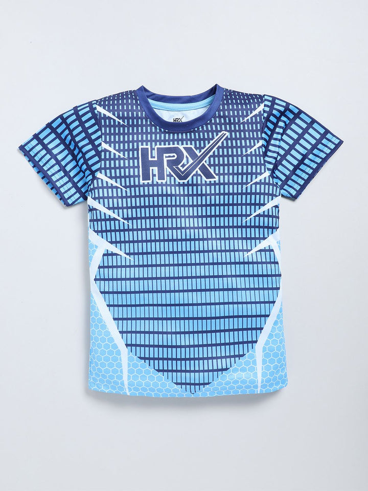 HRX by Hrithik Roshan Boys Geometric Printed T-shirt