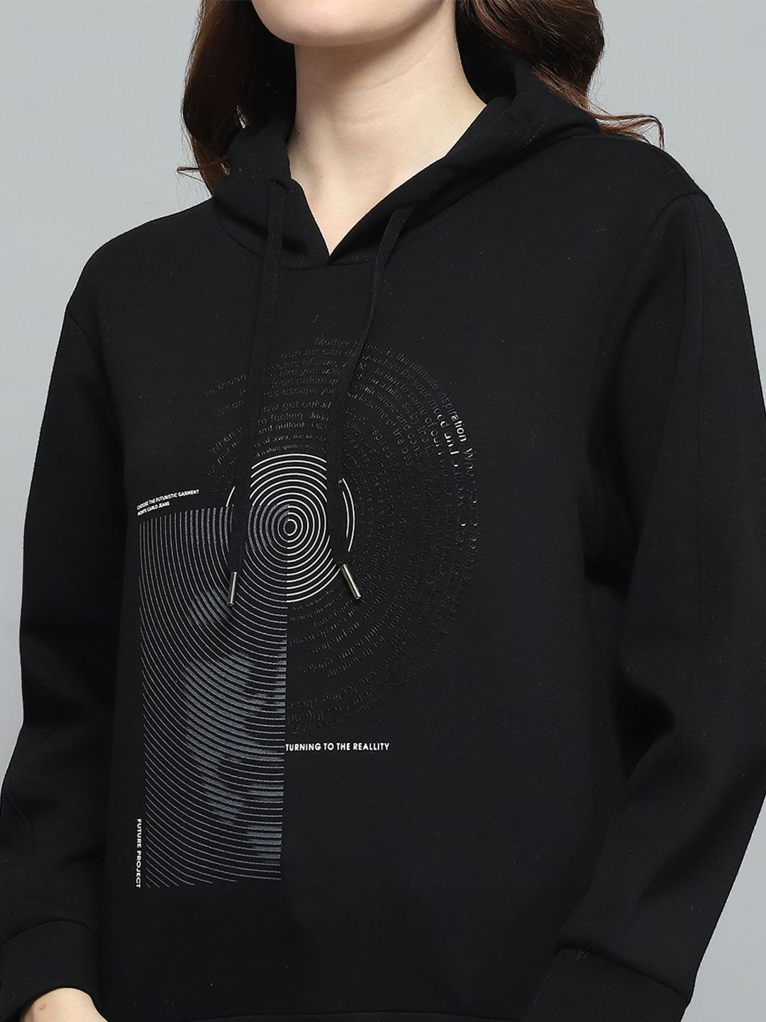 Monte Carlo Wanita Grafik Bercetak Bertindak Sweatshirt