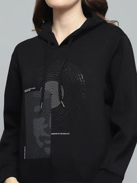 Monte Carlo Wanita Grafik Bercetak Bertindak Sweatshirt