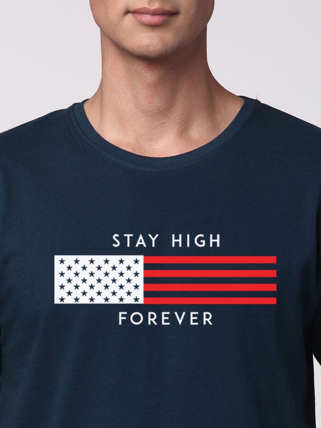 ADRO Men Graphic Printed Round Neck T-shirt